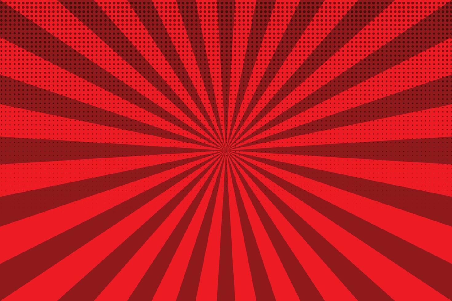 Retro red sunburst background vector art