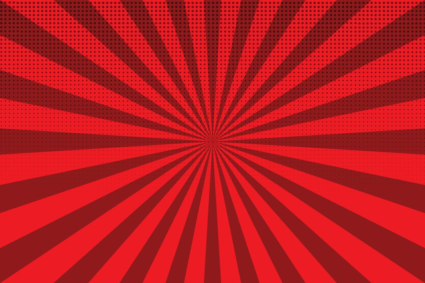 Retro red sunburst background vector art