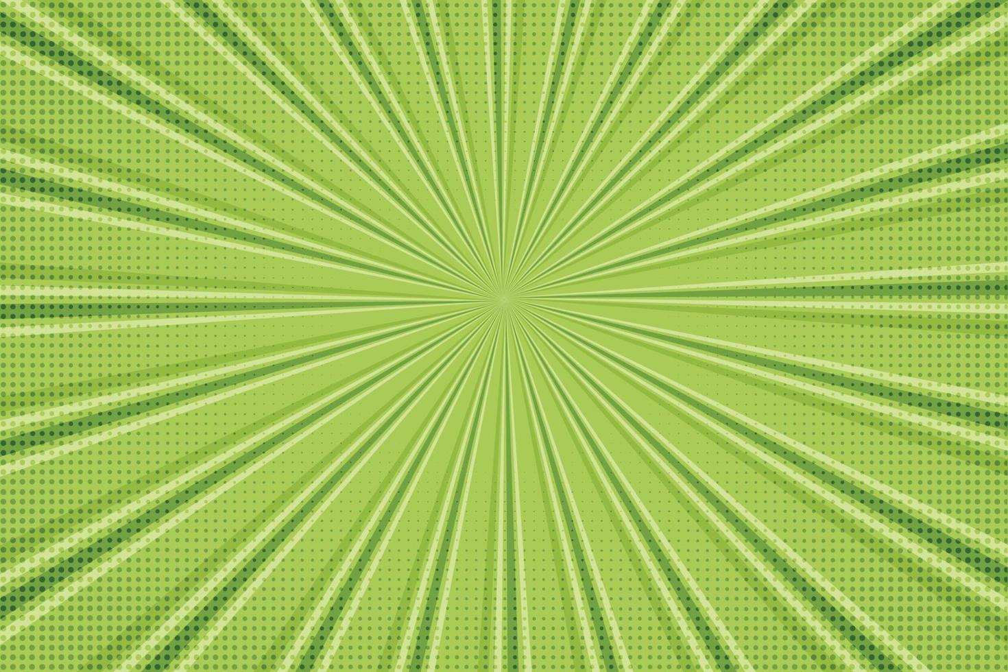 Green retro sunburst background vector for free download