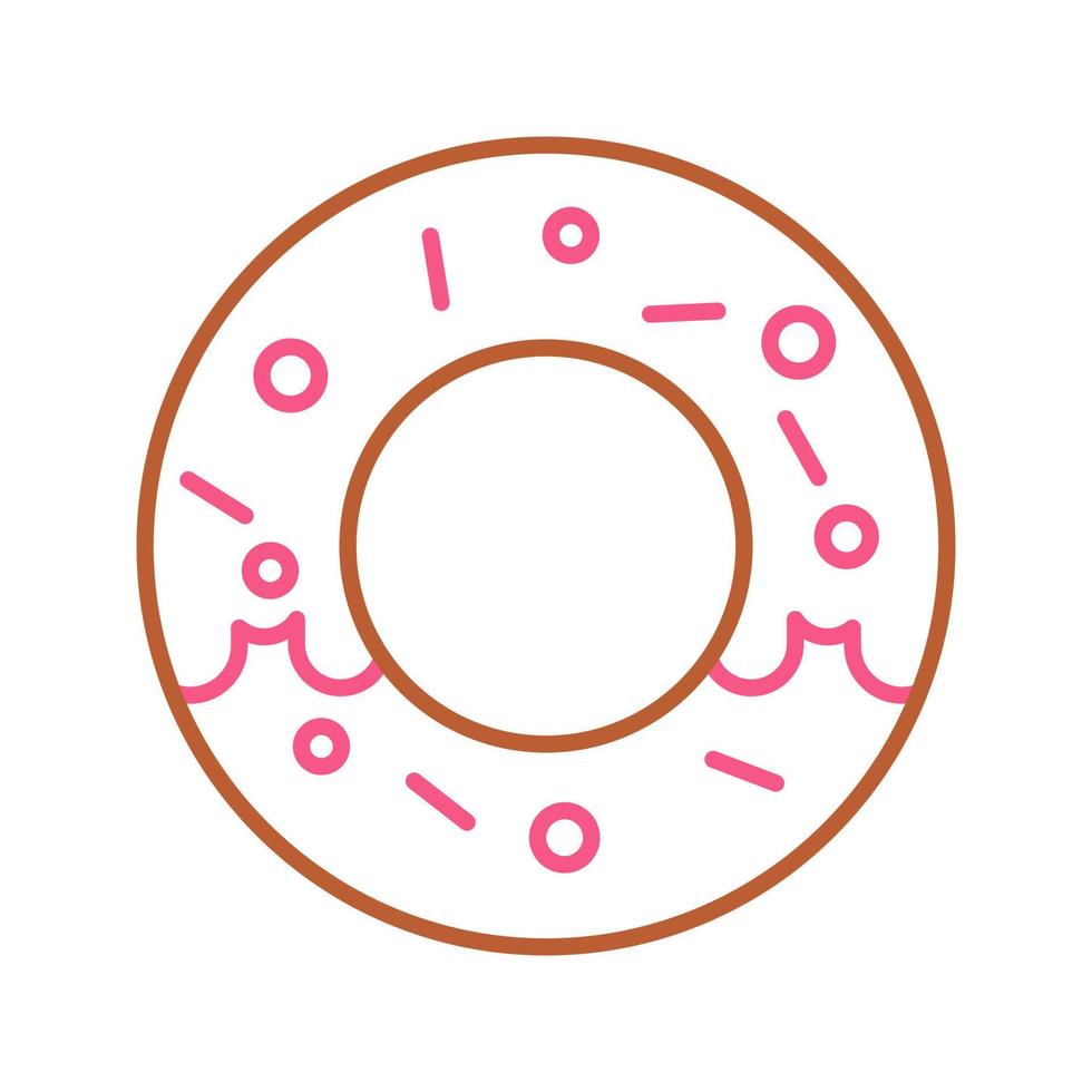 icono de vector de donut