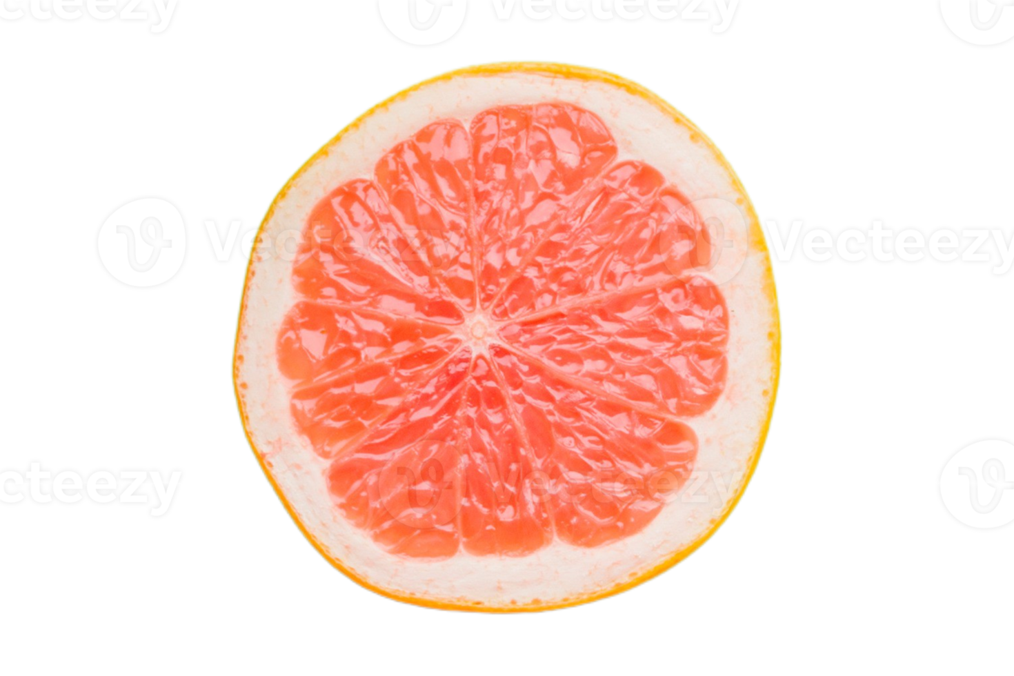 färsk halv orange frukt isolerat på en transparent bakgrund png