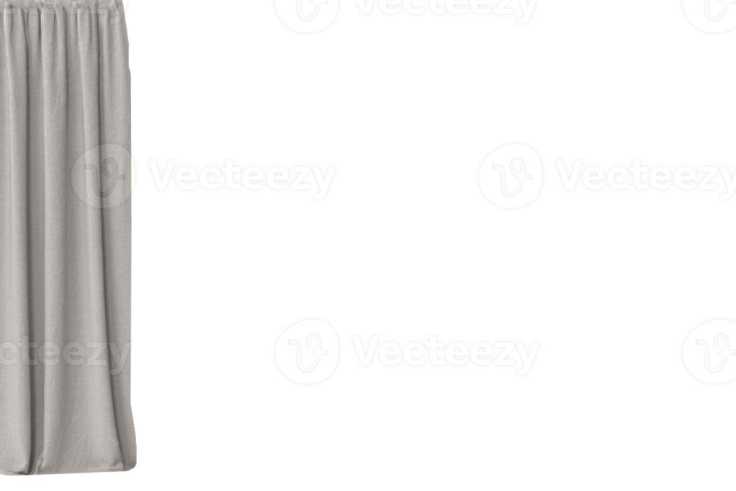 grau Vorhang isoliert auf ein transparent Hintergrund png