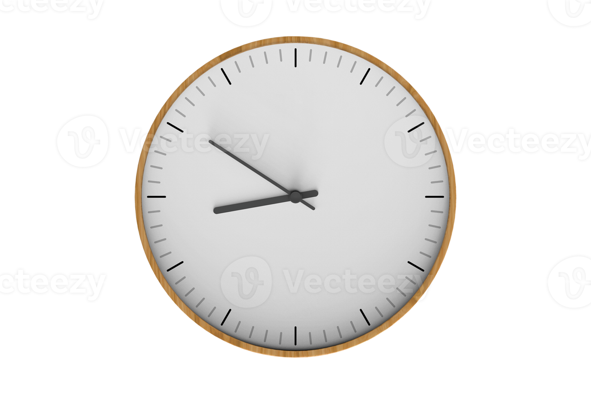 White clock isolated on a transparent background 21429791 PNG