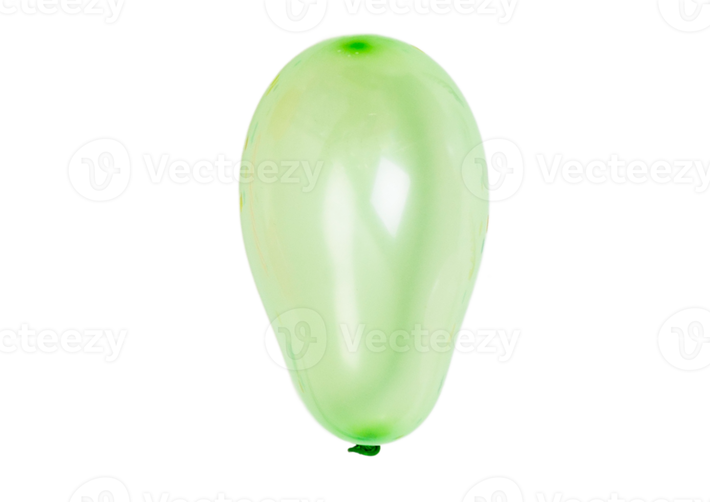 Green balloons isolated on a transparent background png