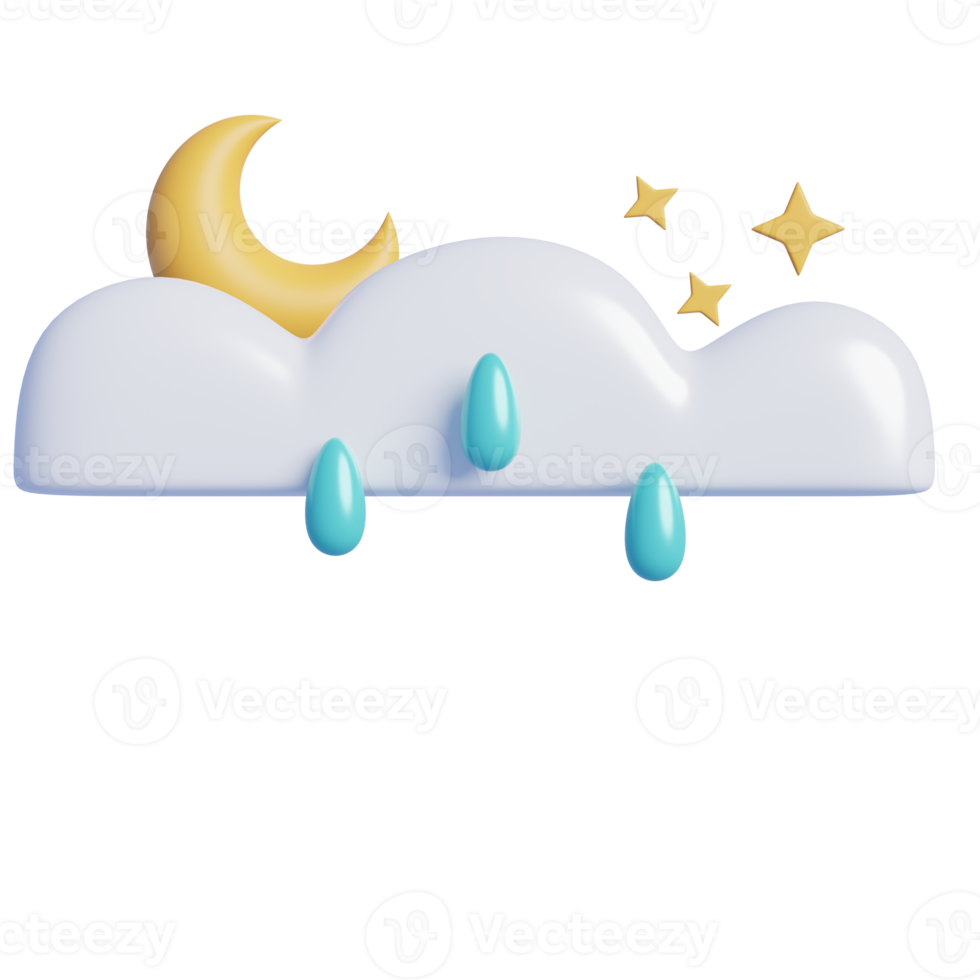 clima pronóstico iconos.3d representación. png