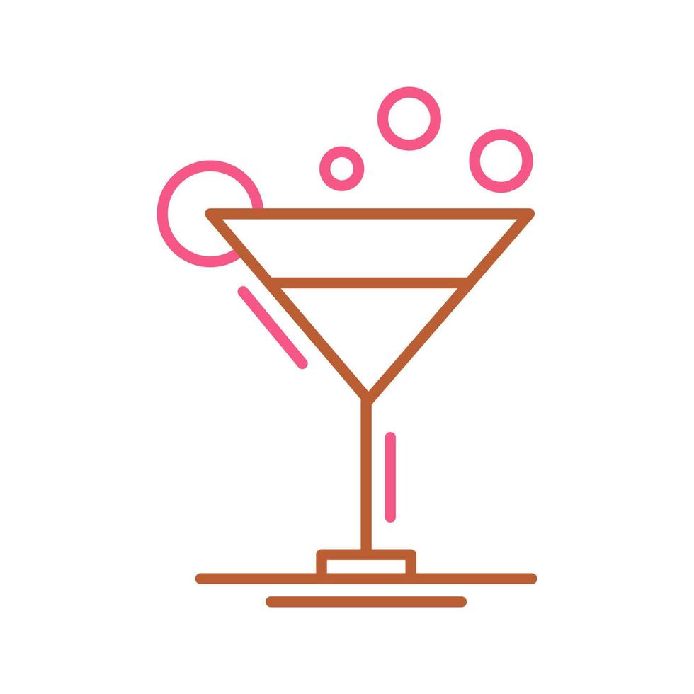 icono de vector de coctel