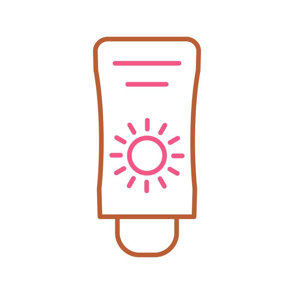 Sun Cream Vector Icon