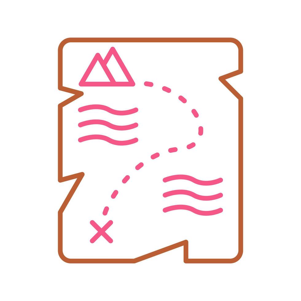 Treasure Map Vector Icon