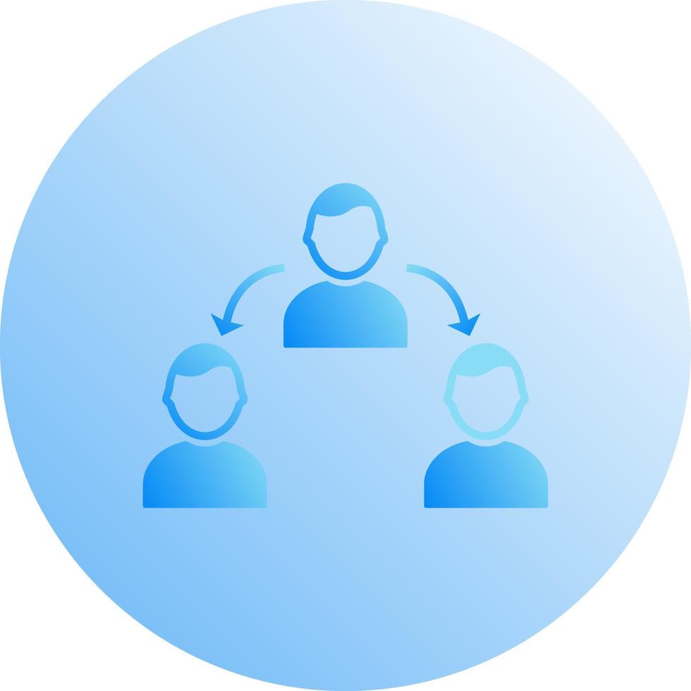 Unique Connected Profiles Vector Icon