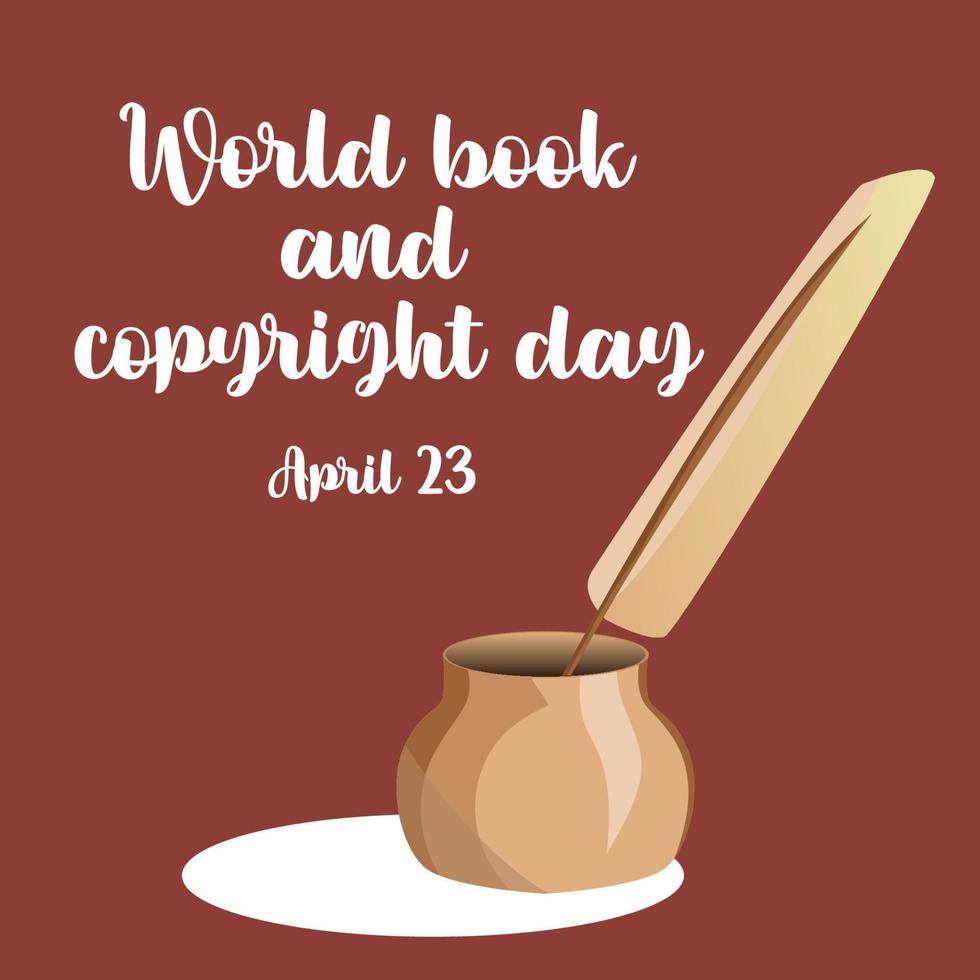 World book day illustration vector. Flat illustration of world book day web banner template vector. vector