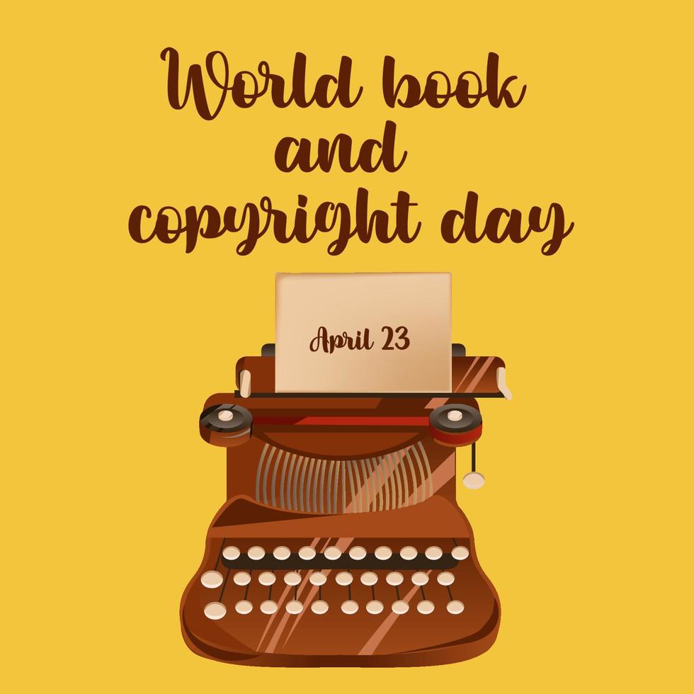 World book day illustration vector. Flat illustration of world book day web banner template vector. vector