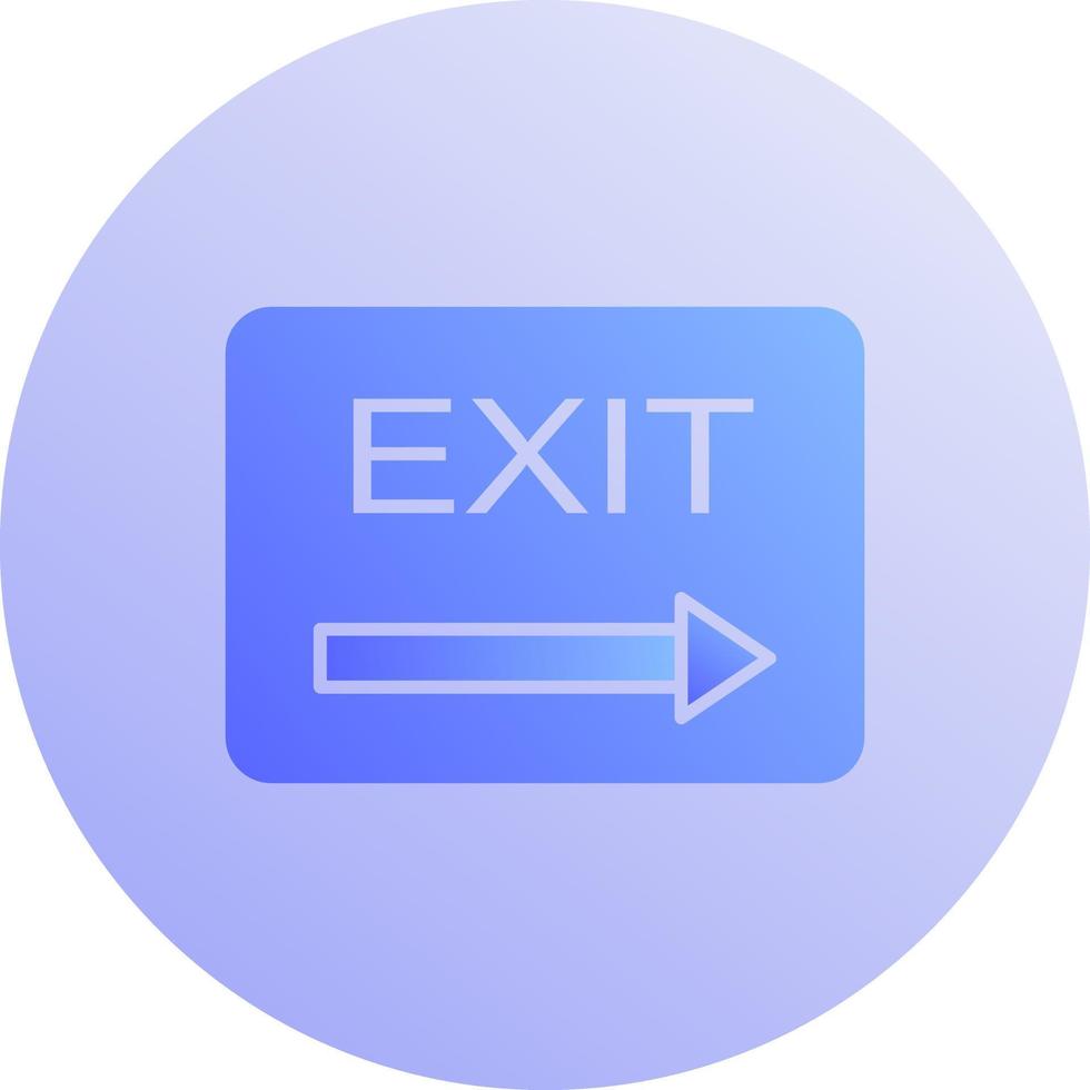 Unique Exit Vector Icon