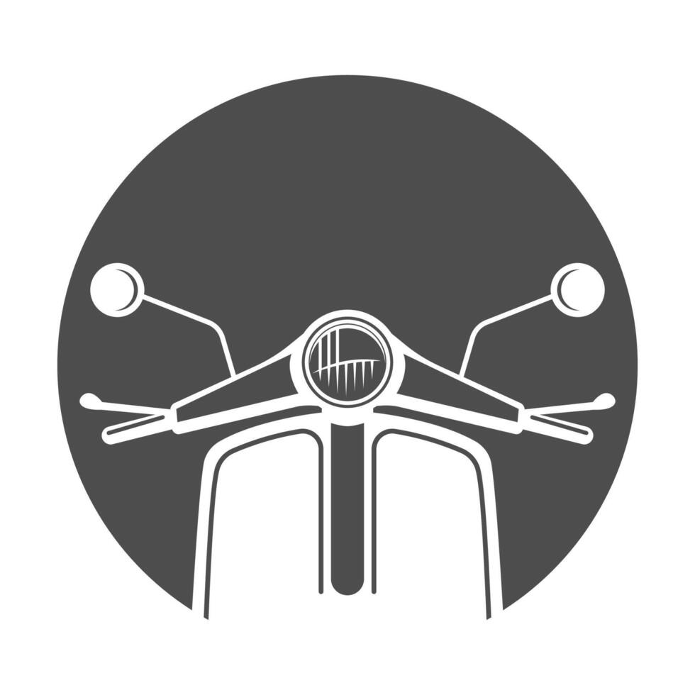 scooter icono logo diseño vector