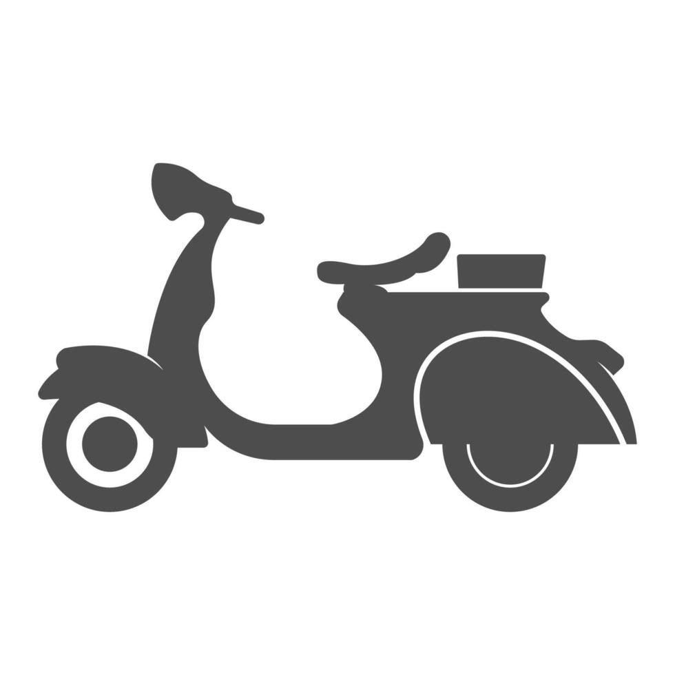 scooter icono logo diseño vector