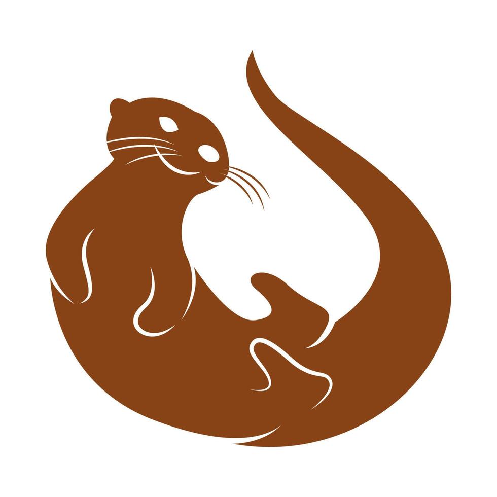 nutria icono logo diseño vector