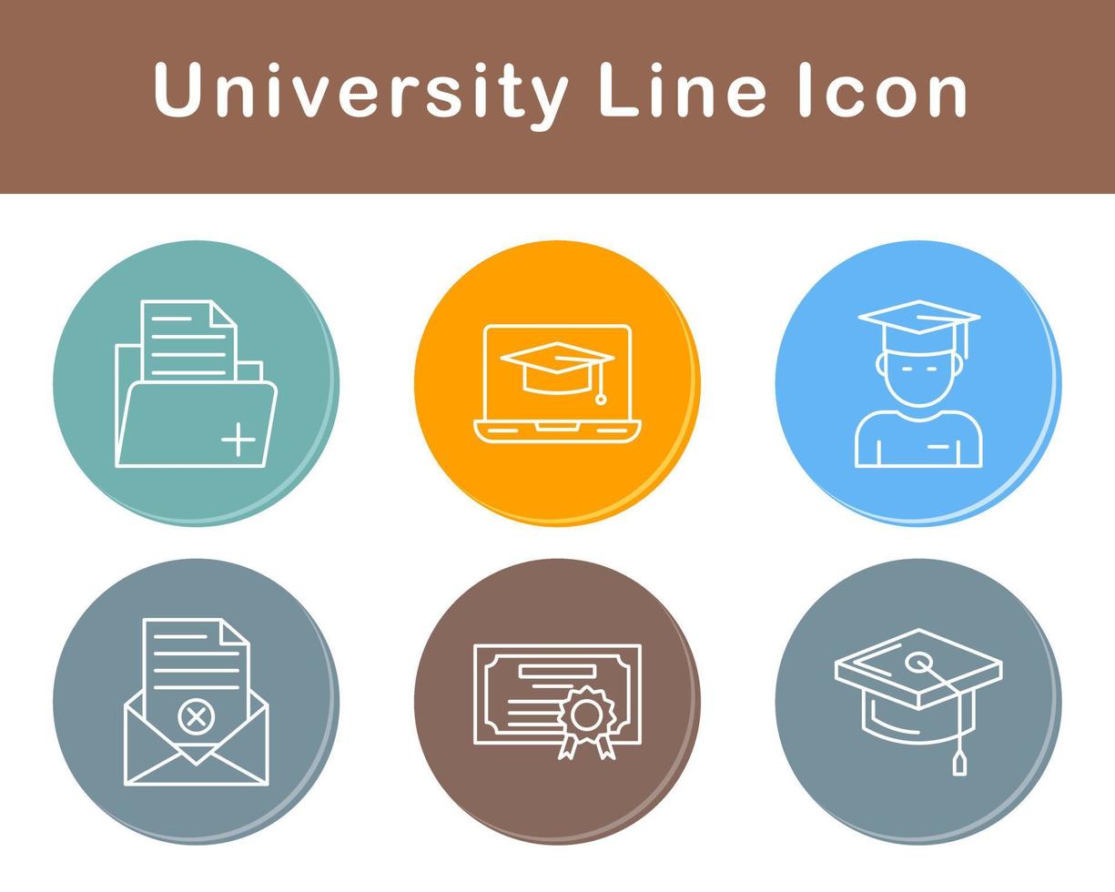 university Vector Icon Set