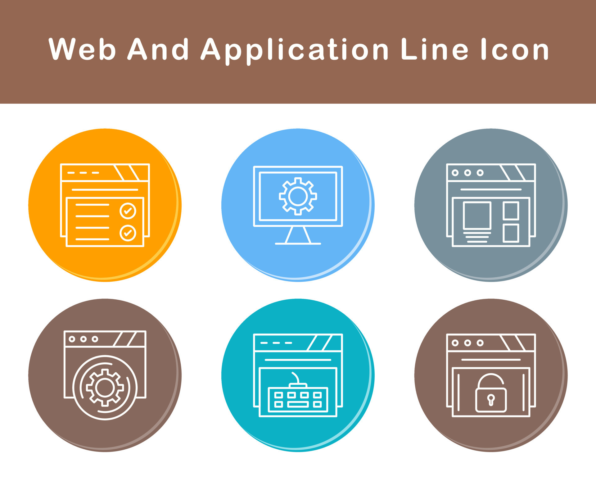 Web And Application Vector Icon Set 21431276 Vector Art at Vecteezy