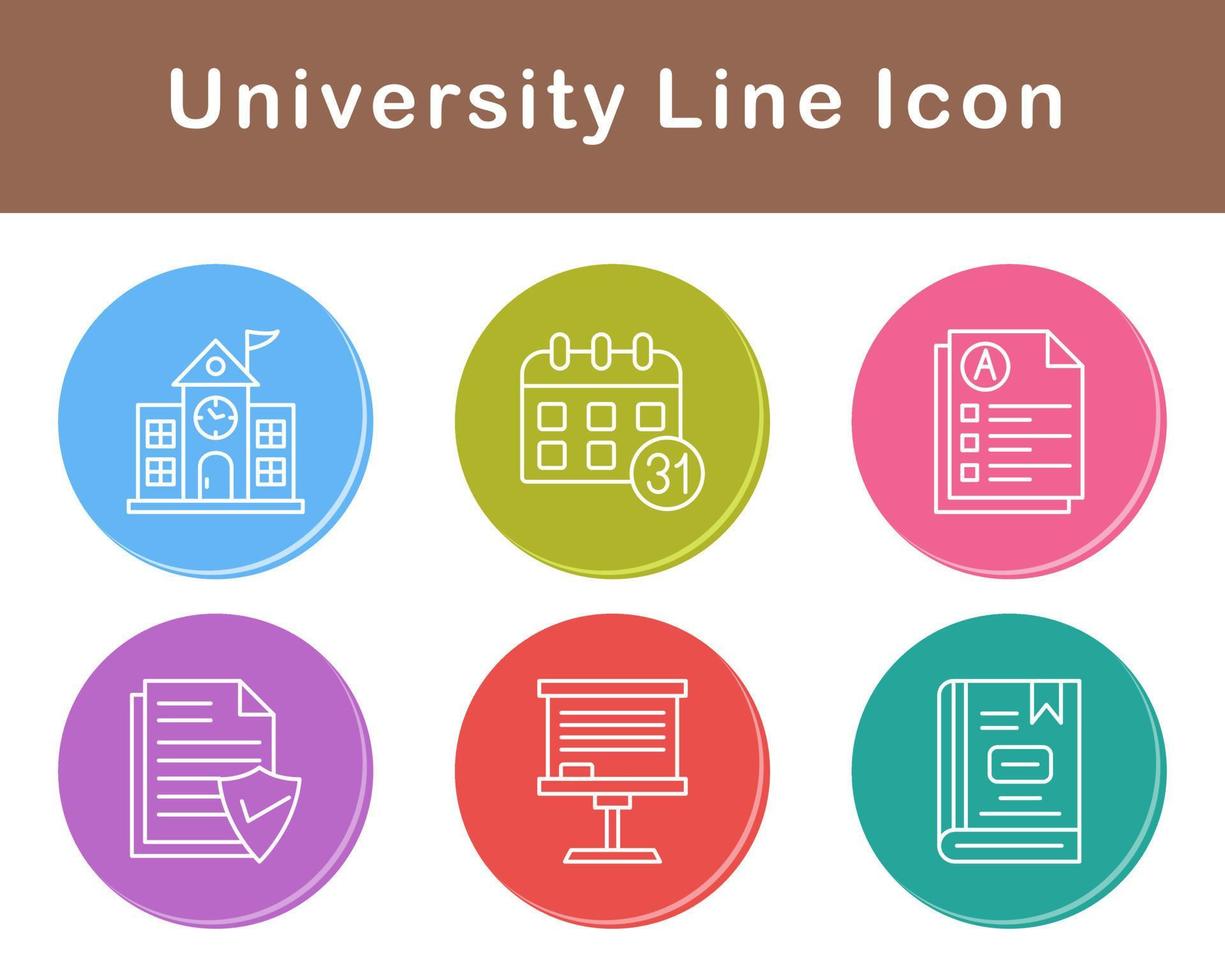 university Vector Icon Set