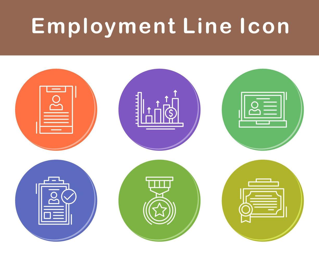 Employment Vector Icon Set