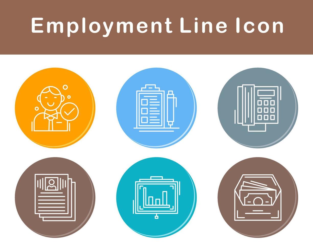 Employment Vector Icon Set