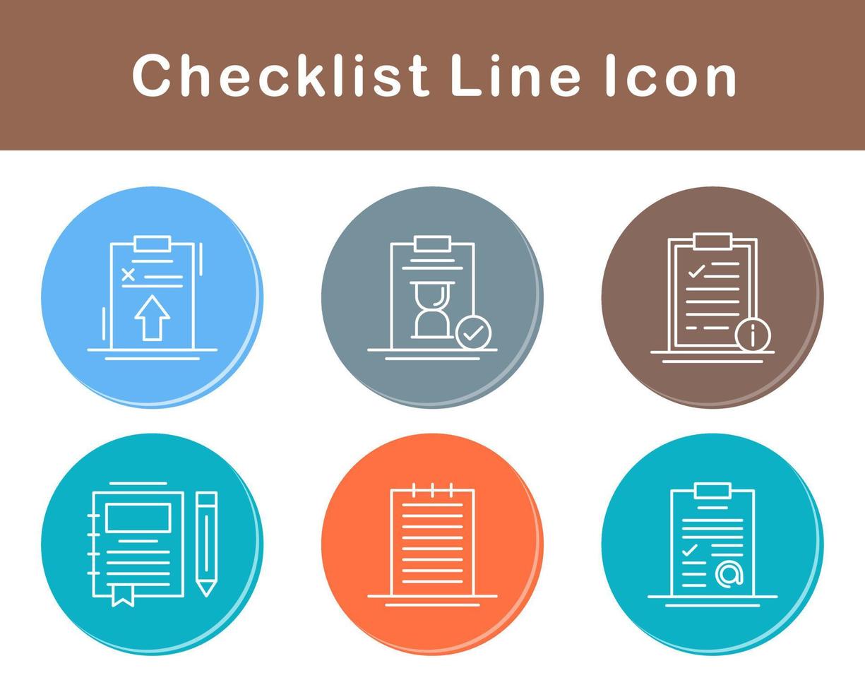 Checklist Vector Icon Set