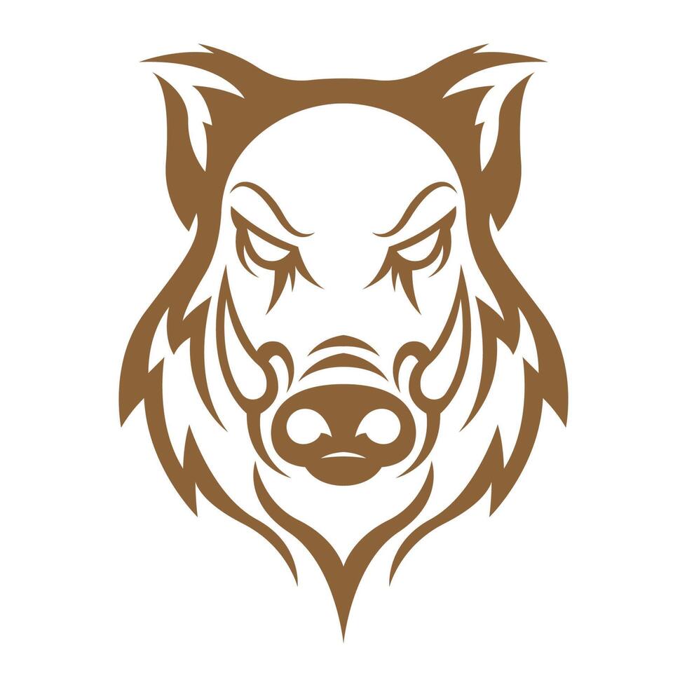 Wild Boar logo icon design vector