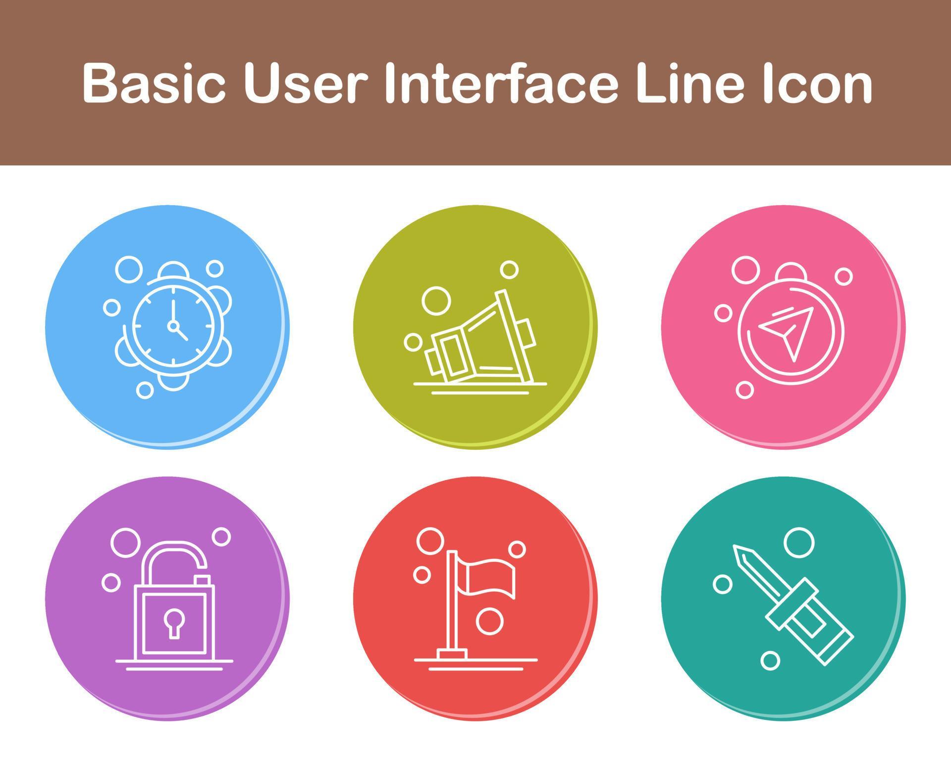 Basic User Interface Vector Icon Set 21431322 Vector Art at Vecteezy