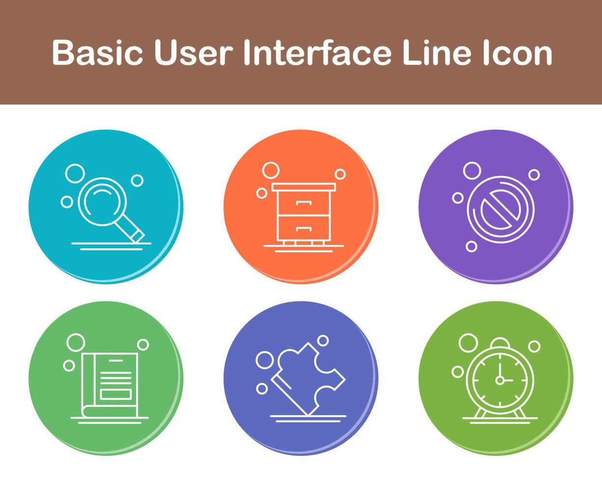 Basic User Interface Vector Icon Set 21431326 Vector Art at Vecteezy