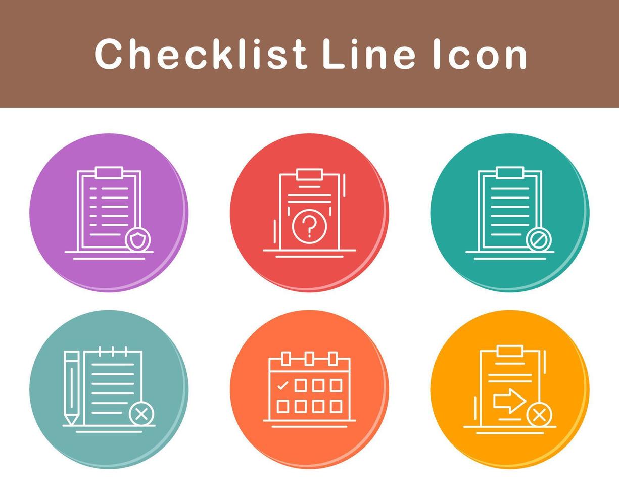 Checklist Vector Icon Set