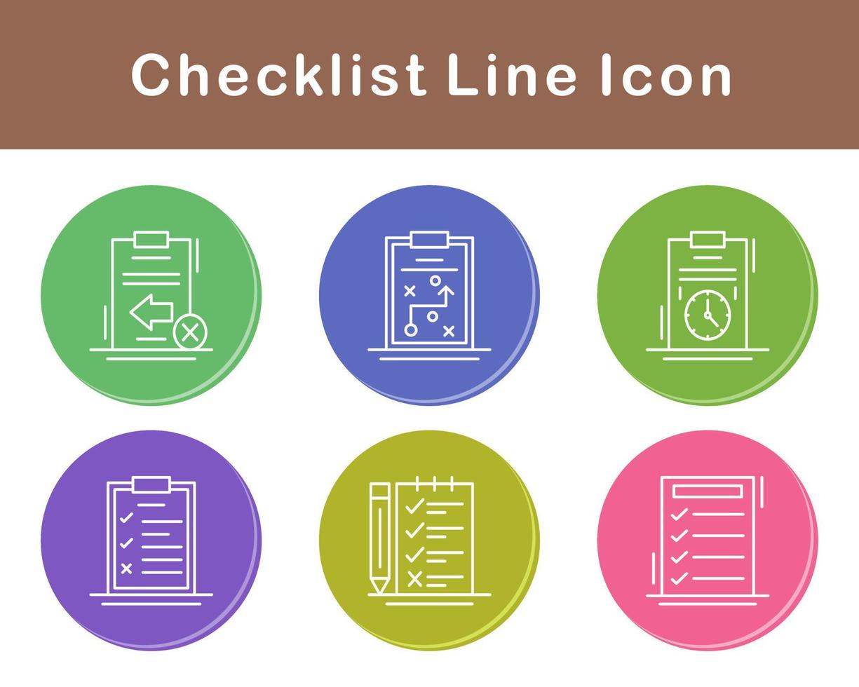 Checklist Vector Icon Set