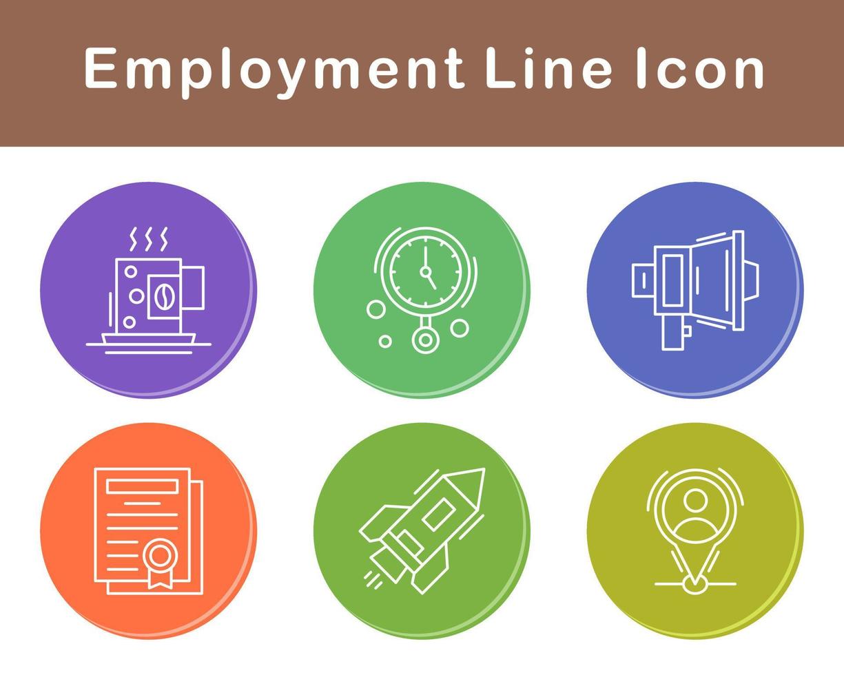 Employment Vector Icon Set
