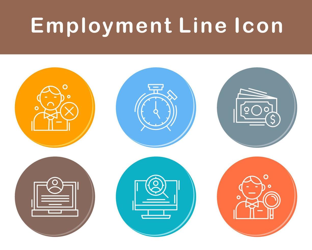 Employment Vector Icon Set