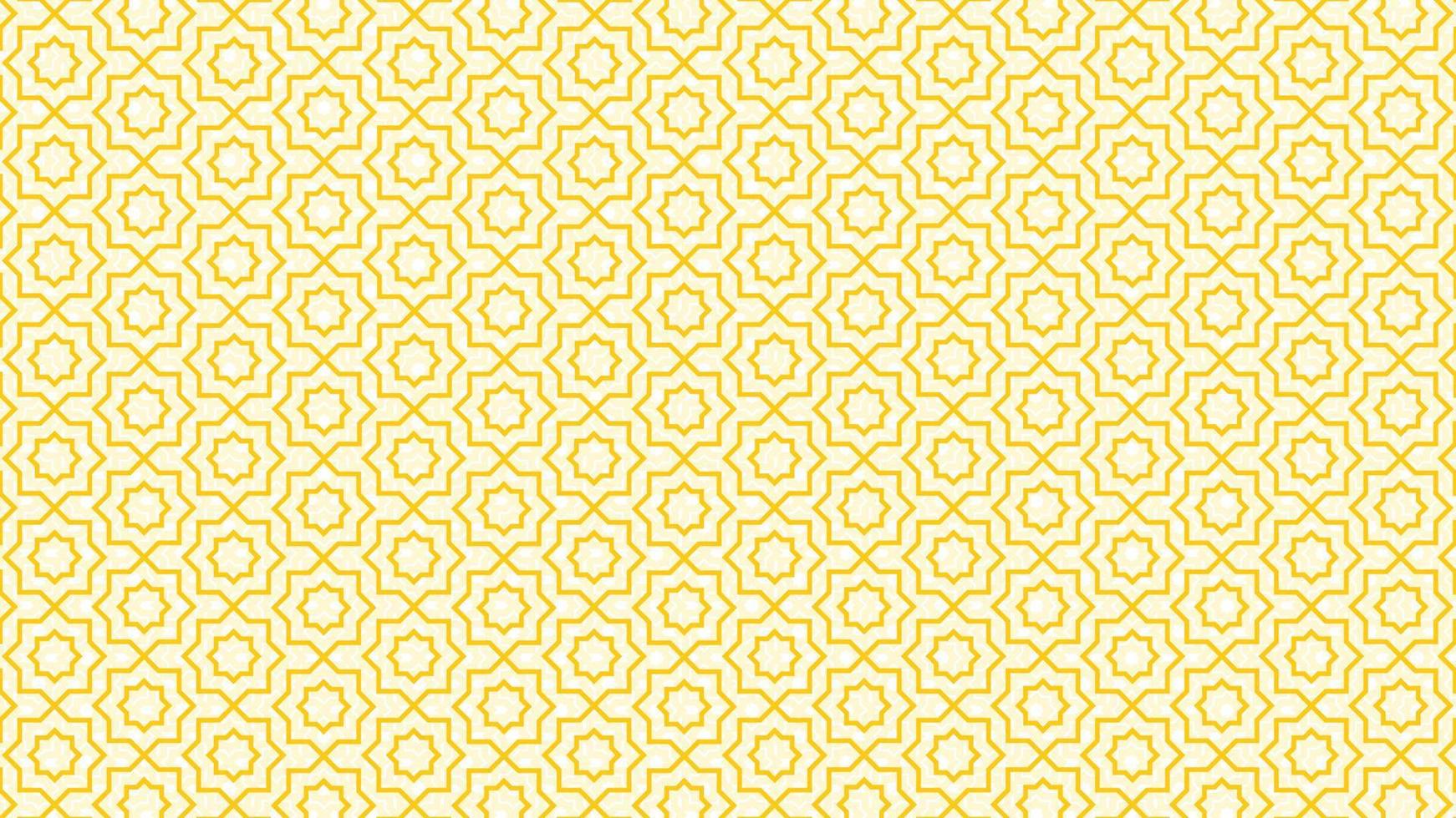 Abstract islamic pattern background for yellow ramadan and eid banner vector