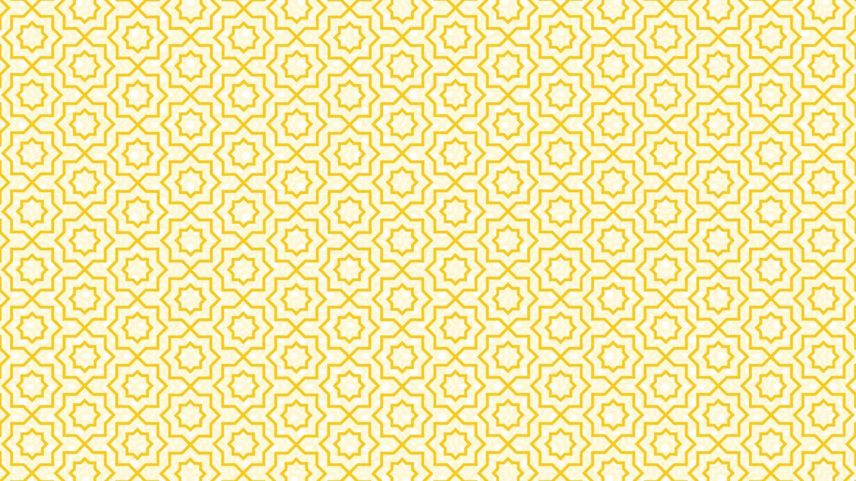 Abstract islamic pattern background for yellow ramadan and eid banner vector