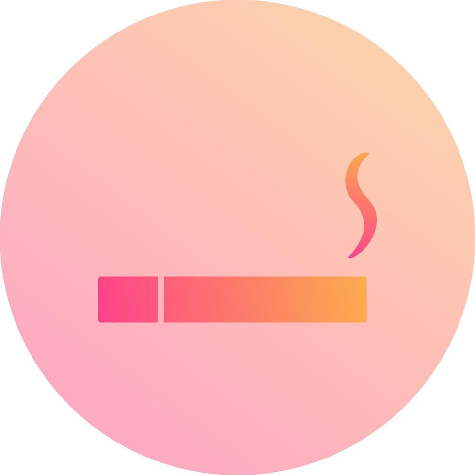 Unique Lit Cigarette Vector Icon