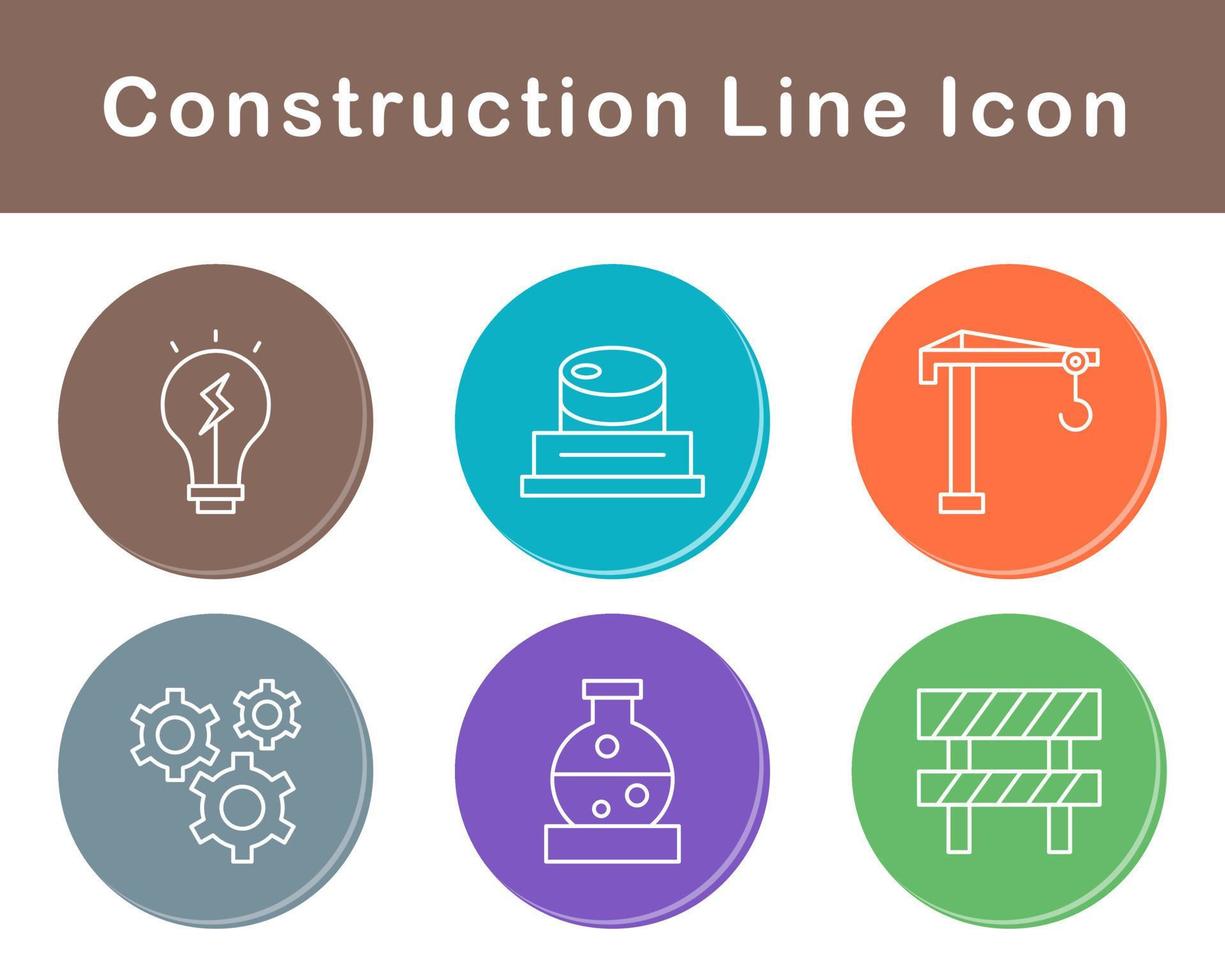 conjunto de iconos de vector de construcción