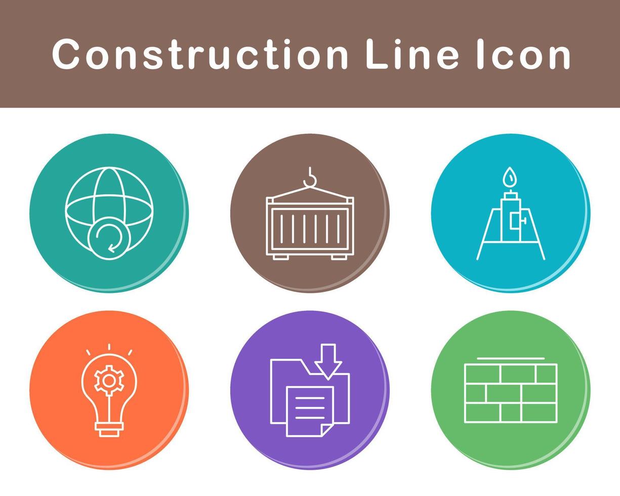 conjunto de iconos de vector de construcción