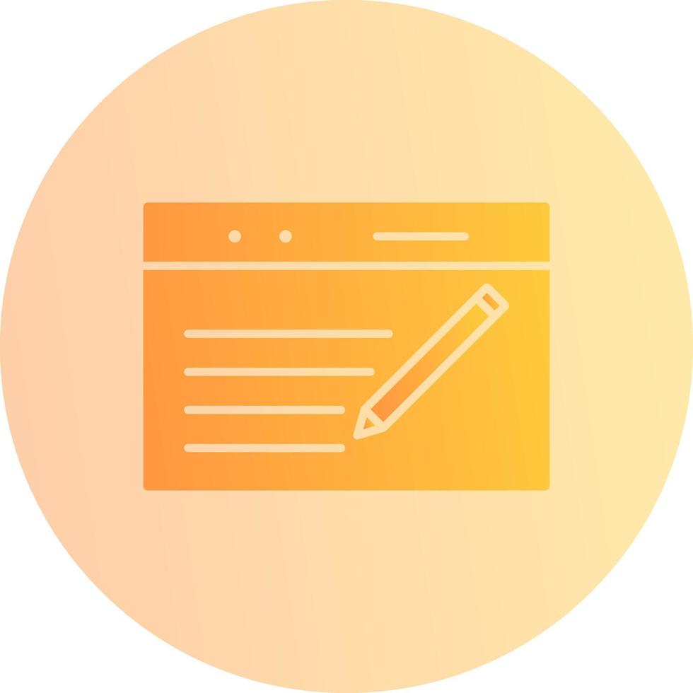 Unique Blogging Service Vector Icon