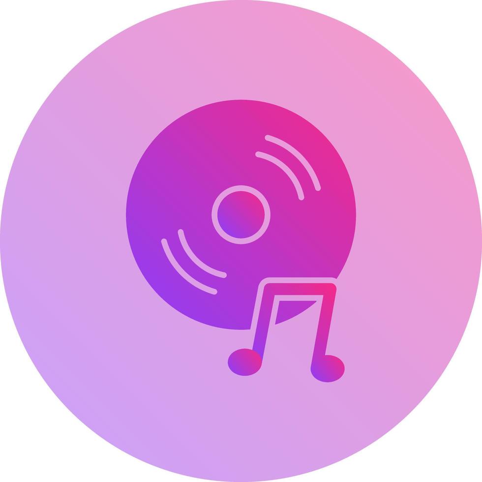 Unique Music CD Vector Icon