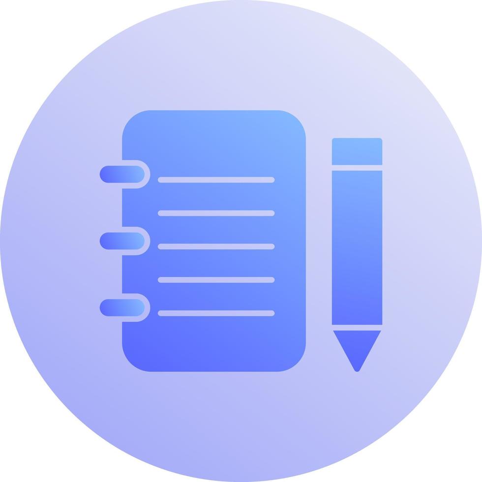 Unique Notepad Vector Icon
