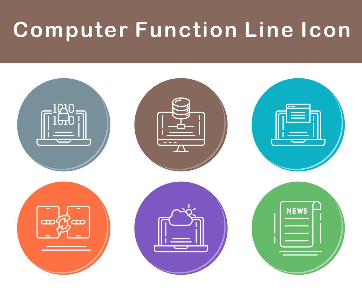 Computer Function Vector Icon Set 21431844 Vector Art at Vecteezy