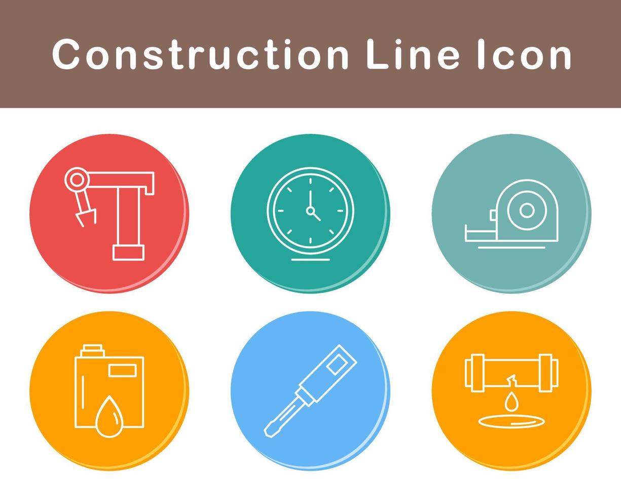 conjunto de iconos de vector de construcción