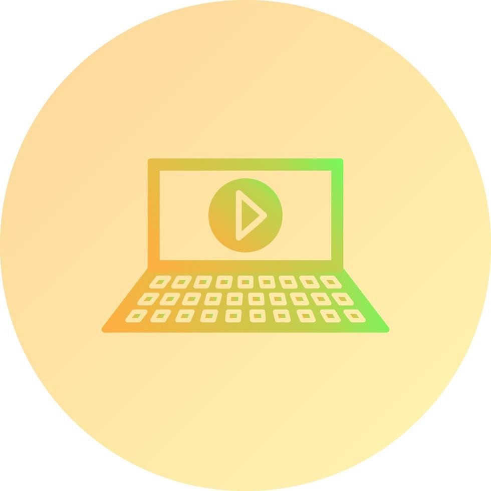 Unique Play Video Vector Icon
