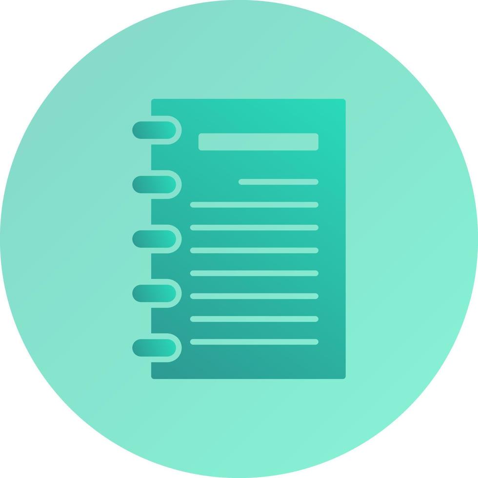 Notepad Vector Icon