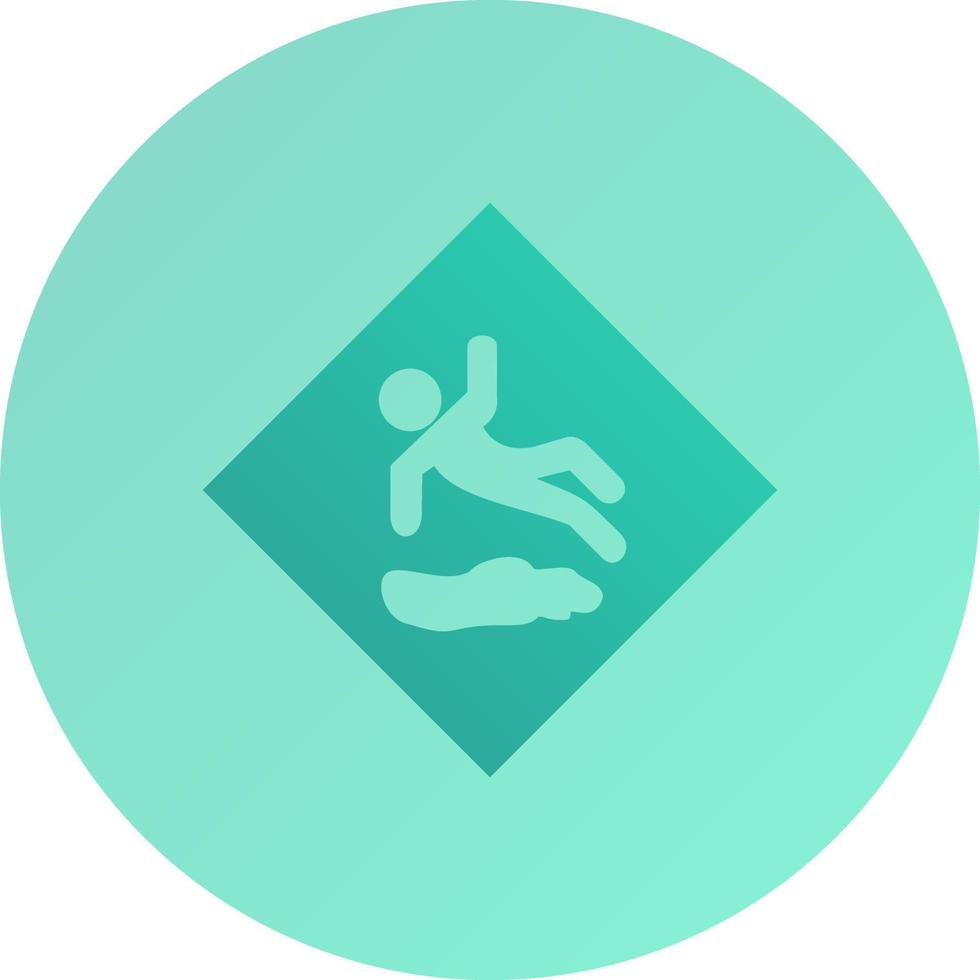 Danger of Slipping Vector Icon