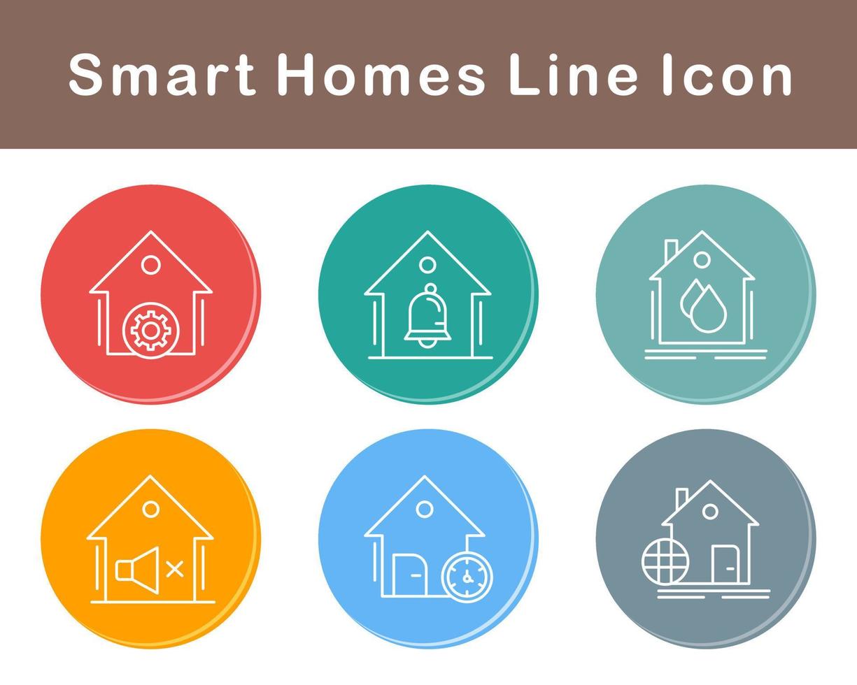 Smart Homes Vector Icon Set