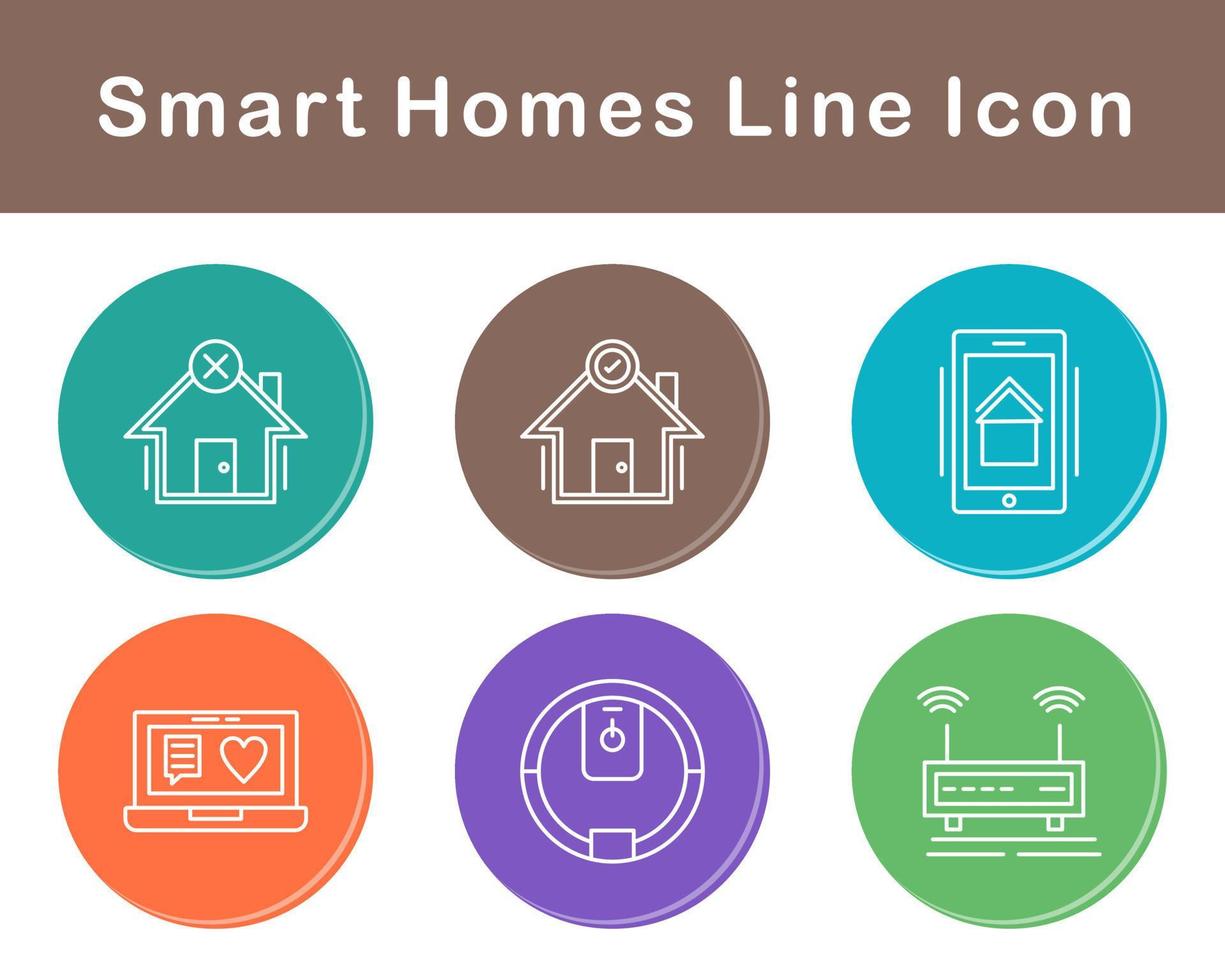 Smart Homes Vector Icon Set