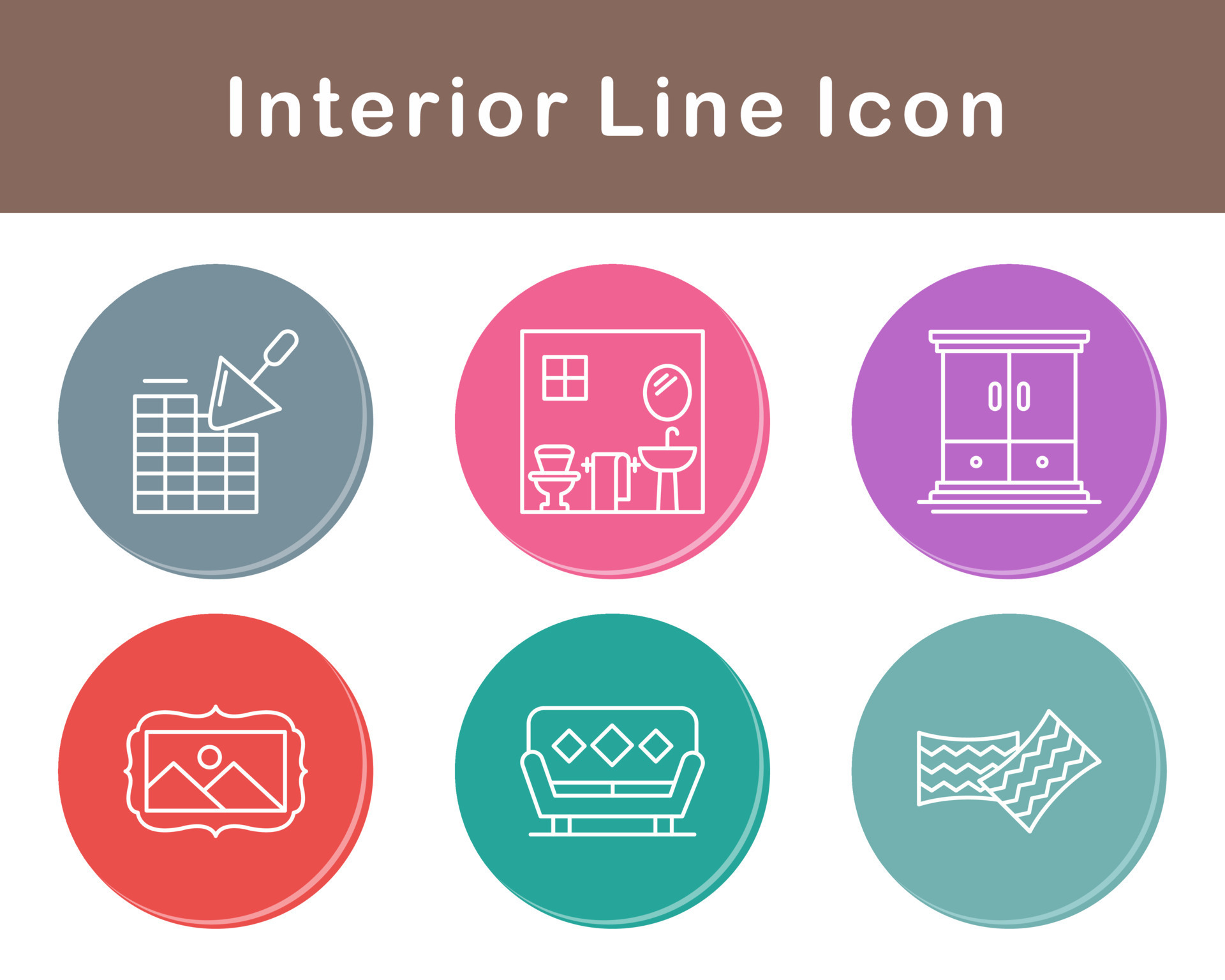 Interior Vector Icon Set 21431968 Vector Art at Vecteezy