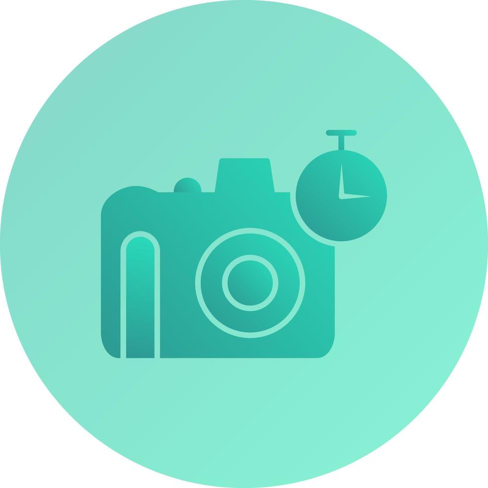 Unique Timer on Camera Vector Icon