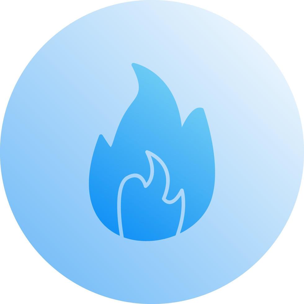 Unique Flame Vector Icon